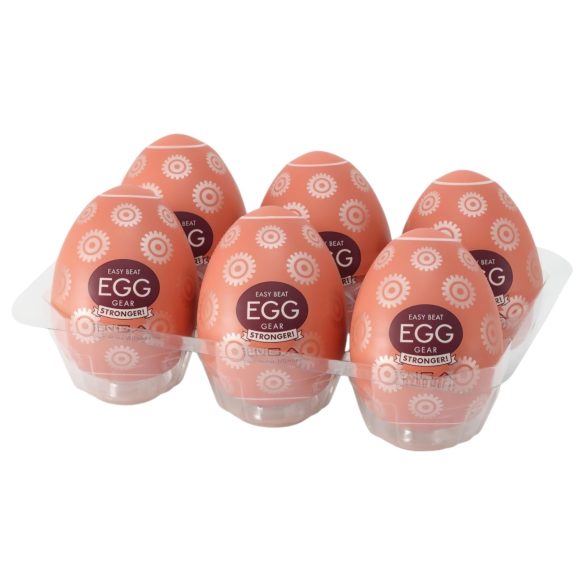 TENGA Egg Gear Stronger - masturbator tip ou - set 6 bucăți