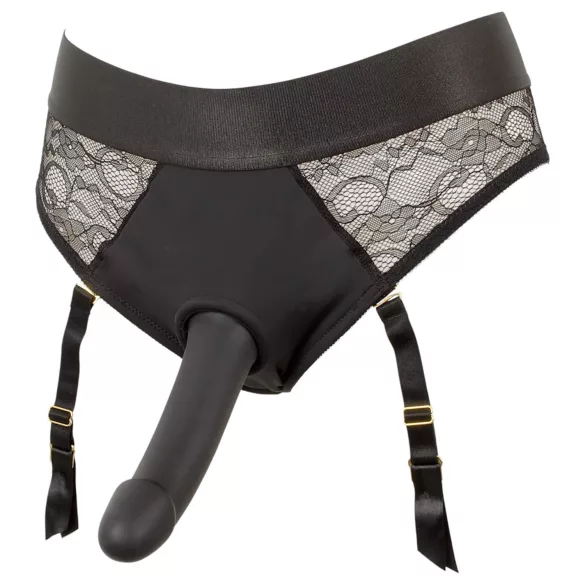 You2Toys - dildo cu ham ajustabil - negru