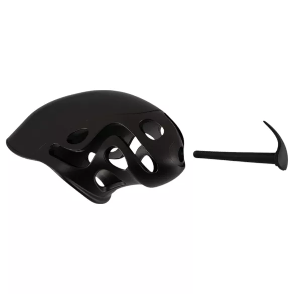 You2Toys - cușcă pentru penis cu dop uretral - negru