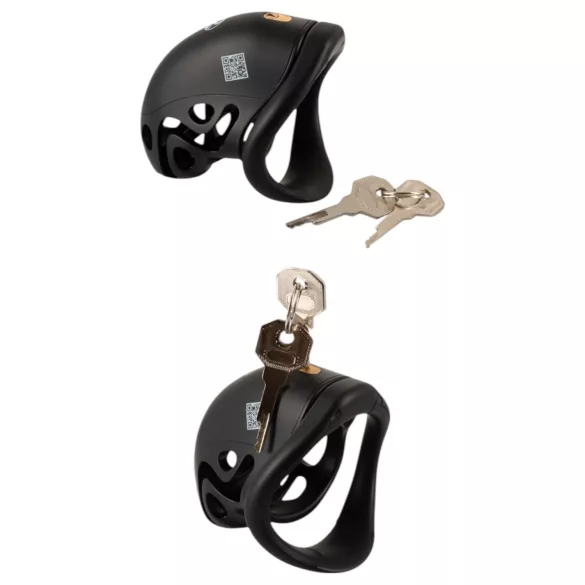 You2Toys - cușcă pentru penis cu dop uretral - negru