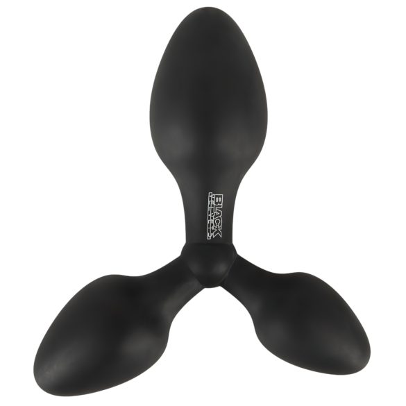 Black Velvet - plug anal triplu (negru)