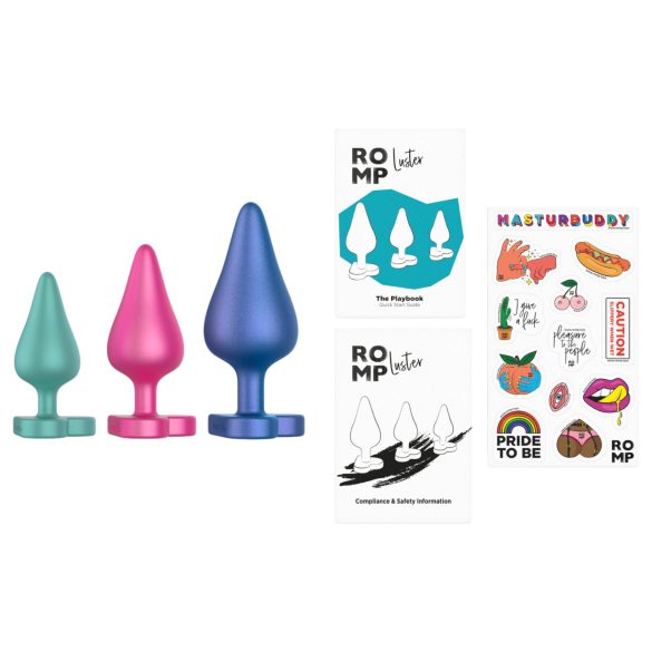 ROMP - set de bile anale pentru exerciții - 3 piese