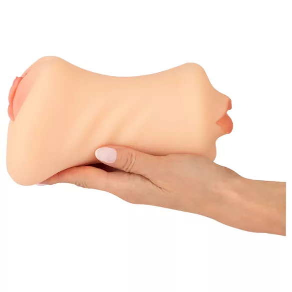 Nature Skin - masturbator vagin și gură - material realist culoare natur