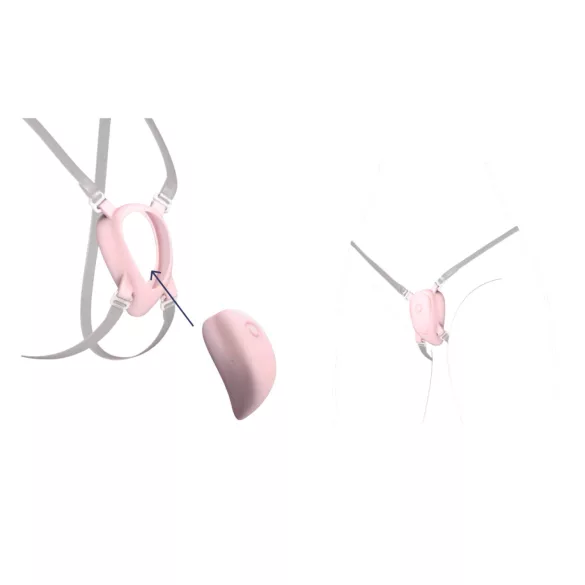 Luxus - ham pentru vibrator clitoral, alb