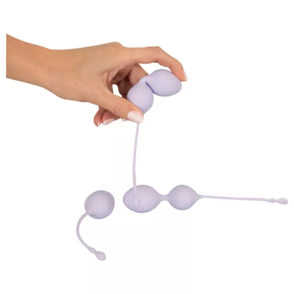 Beau Coeur Elorin - set bile vaginale pentru exerciții kegel - 3 piese - mov