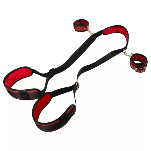 Bad Kitty - set de legare cu portjartier (negru)