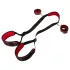 Bad Kitty - set de legare cu portjartier (negru)