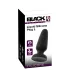 Black Velvets - dop anal din silicon cu ventuză (negru) - L