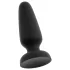 Black Velvets - dop anal din silicon cu ventuză (negru) - L