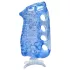 Fleshlight Fleshskins Grip Blue Ice - masturbator deschis la ambele capete (albastru)