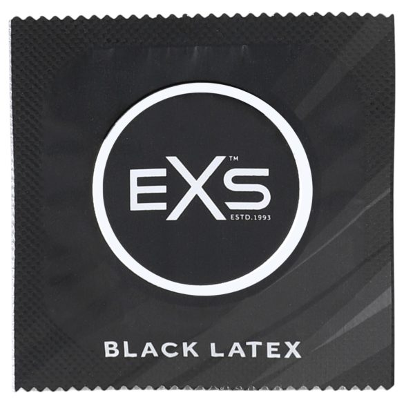 EXS Black - prezervative din latex - negru - 12 bucăți