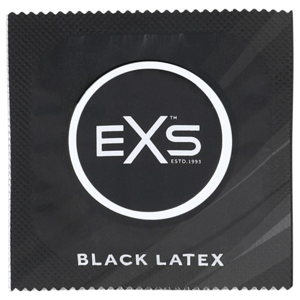 EXS Black - prezervative din latex - negru - 100 bucăți