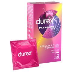   Durex Pleasure Me - prezervative texturate cu striații și puncte - 12 buc