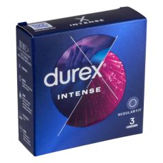   Durex Intense - prezervative cu striații și puncte (3 bucăți)
