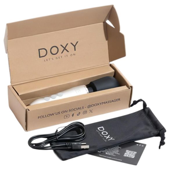 Doxy Go - vibrator masaj pentru corp - argintiu