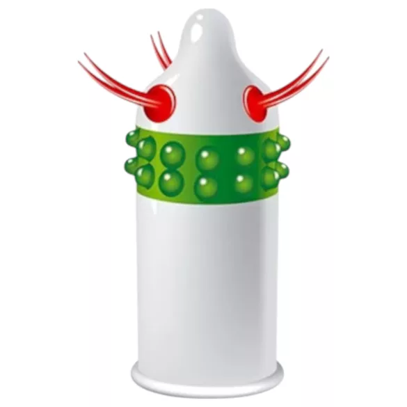 Egzo Uncle Bob - prezervativ cu țepi și tentacule - 1 bucățӑ