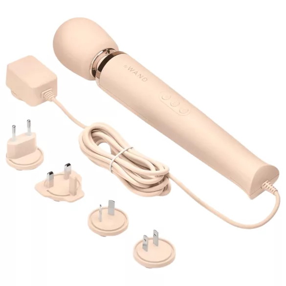 le Wand - vibrator tip baghetă masaj electric - bej