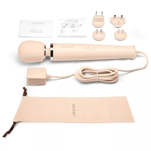 le Wand - vibrator tip baghetă masaj electric - bej