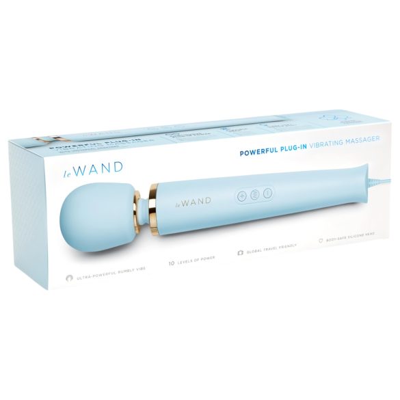 le Wand - vibrator de masaj exclusiv cu alimentare la rețea (albastru)