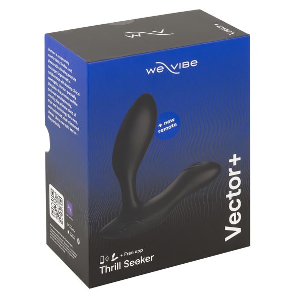 We-Vibe Vector+ - vibrator anal smart, reîncărcabil (negru)