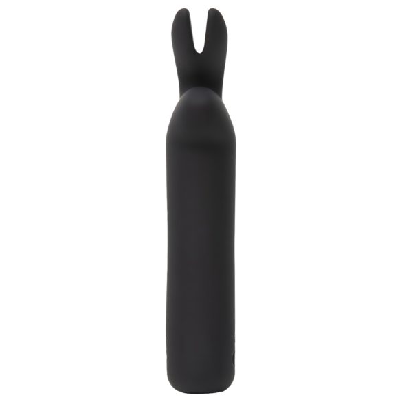 Happyrabbit - Vibrator tip bullet cu iepuraș - reîncărcabil - negru