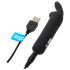 Happyrabbit Bullet - vibrator cu formă de iepure, reîncărcabil (negru)
