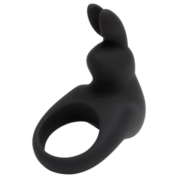 Happyrabbit - inel pentru penis cu vibrații, reîncărcabil - negru