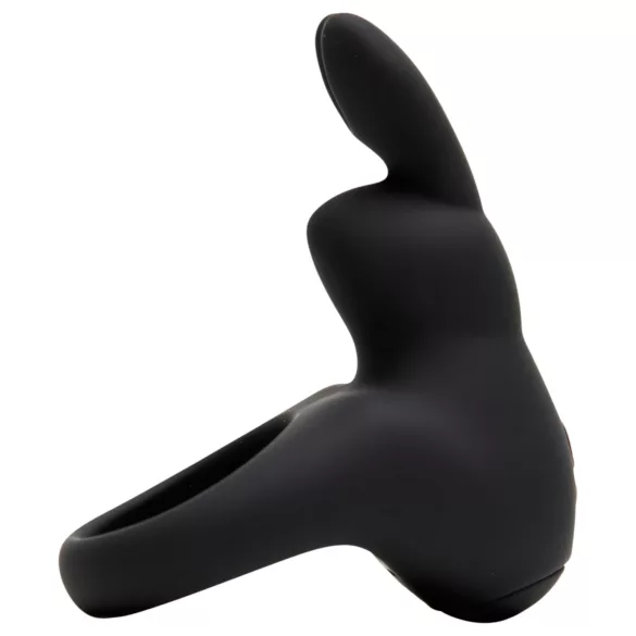 Happyrabbit - inel pentru penis cu vibrații, reîncărcabil - negru