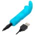 Happyrabbit Bullet - vibrator iepure cu acumulator (albastru)