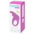 Happyrabbit - inel pentru penis vibrator reîncărcabil - silicon mov