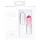 Pillow Talk Lusty - vibrator tip baghetă cu limbă, pe acumulator (alb-roz)