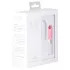 Pillow Talk Lusty - vibrator tip baghetă cu limbă, pe acumulator (alb-roz)