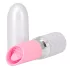 Pillow Talk Lusty - vibrator tip baghetă cu limbă, pe acumulator (alb-roz)