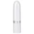 Pillow Talk Lusty - vibrator tip baghetă cu limbă, pe acumulator (alb-roz)