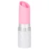Pillow Talk Lusty - vibrator tip baghetă cu limbă, pe acumulator (alb-roz)