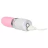 Pillow Talk Lusty - vibrator tip baghetă cu limbă, pe acumulator (alb-roz)