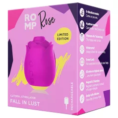   ROMP Rose - vibrator clitoridian cu undă de aer - silicon roz