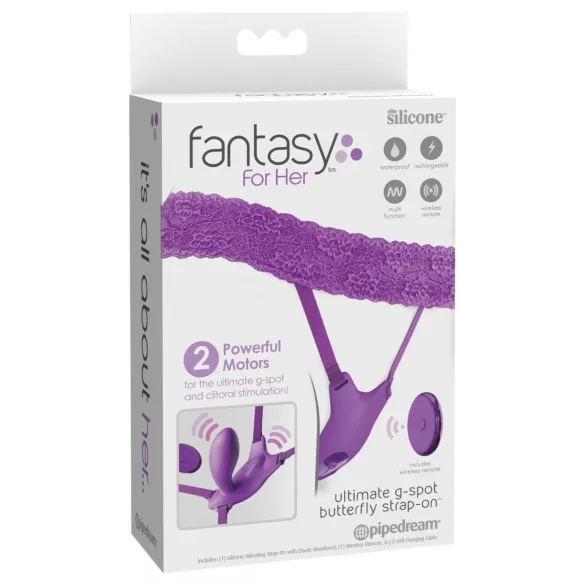 Pipedream Fantasy For Her - vibrator purtabil cu punct G integrat (mov)