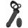 Dublu F Velvet Negru - vibrator anal ajustabil (negru)