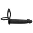 Dublu F Velvet Negru - vibrator anal ajustabil (negru)
