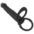 Dublu F Velvet Negru - vibrator anal ajustabil (negru)