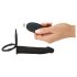 Dublu F Velvet Negru - vibrator anal ajustabil (negru)