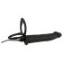 Dublu F Velvet Negru - vibrator anal ajustabil (negru)