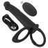 Dublu F Velvet Negru - vibrator anal ajustabil (negru)