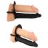 Dublu F Velvet Negru - vibrator anal ajustabil (negru)