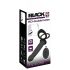 Dublu F Velvet Negru - vibrator anal ajustabil (negru)