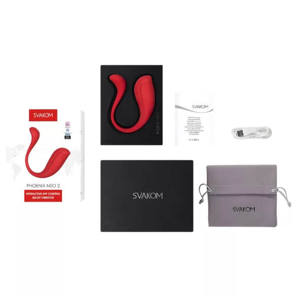 Svakom - ou vibrator inteligent Phoenix Neo 2 - roșu