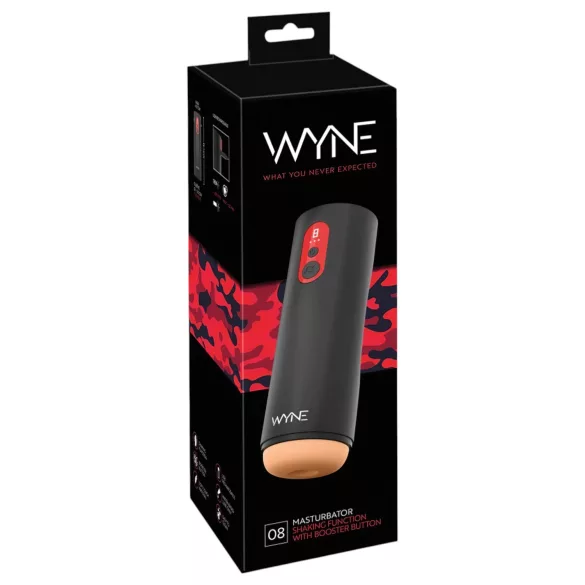 WYNE 08 - masturbator electric cu mișcare sus-jos - negru