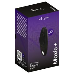   We-Vibe Moxie+ - vibrator clitoridian inteligent cu telecomandă - negru