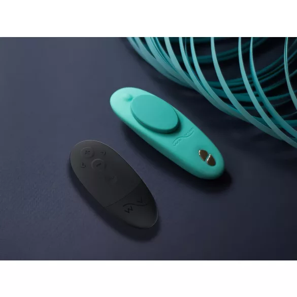 We-Vibe Moxie+ - vibrator clitoridian inteligent cu telecomandă (turcoaz)